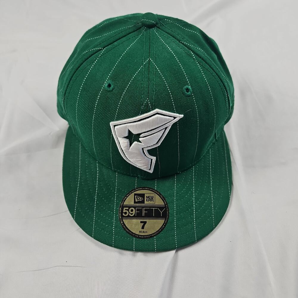 Famous Stars and Straps New Era Hat Cap Fitted Adult 7 Green 59Fifty Wool